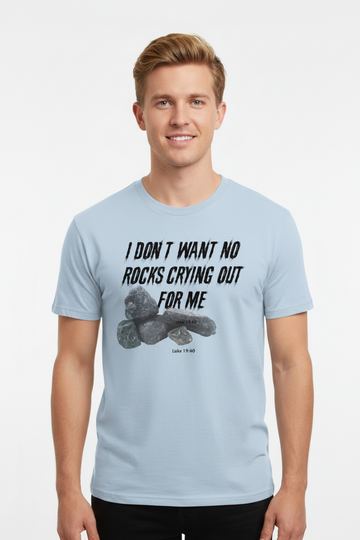 No Rock Crying Out For Me Luke 19:10 Christian Quick-Dry Cooling T-Shirt
