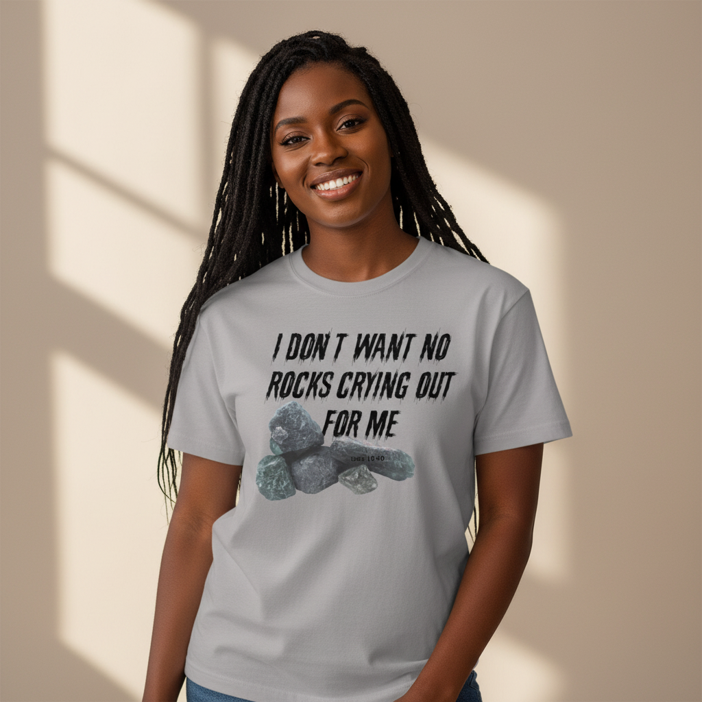 No Rock Crying Out For Me Luke 19:10 Christian Quick-Dry Cooling T-Shirt