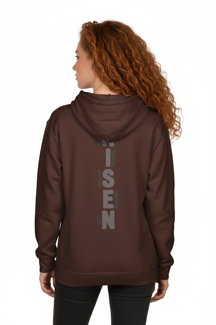 Redeemed Premium Hoodie — Christian Faith Pullover with 'REDEEMED' Scripture Design