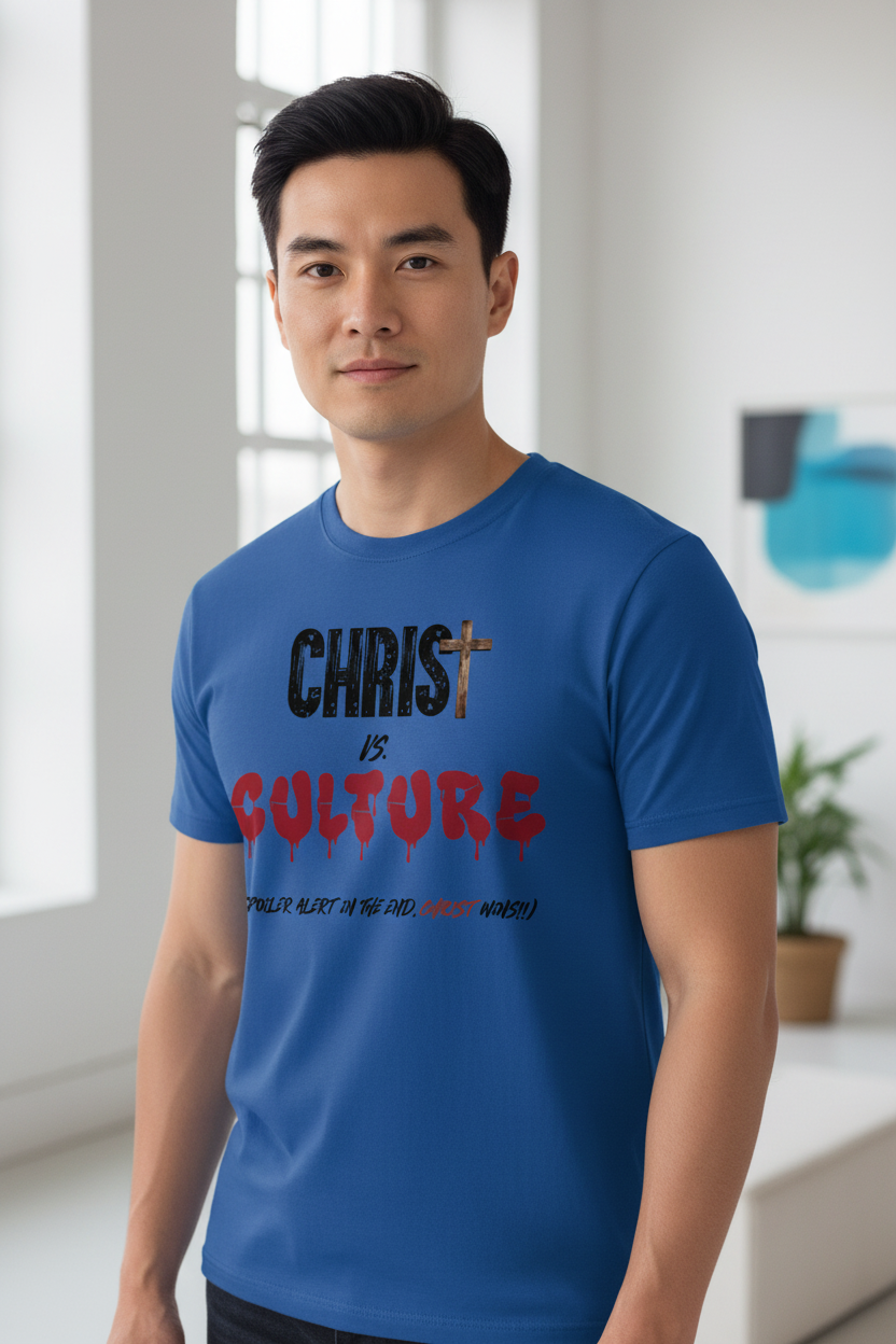 Christ vs Culture Unisex Classic Crew Neck Cotton T-Shirt