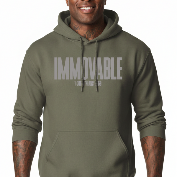 Immovable 1 Corinthians 15:58 Christian Hoodie