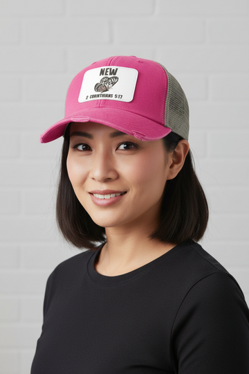 New Distress Trucker Hat