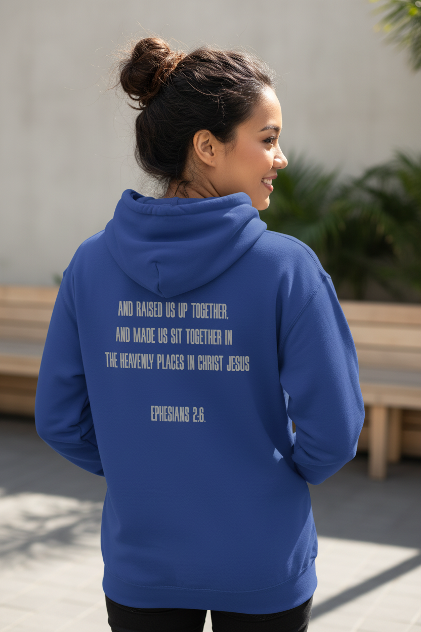 Elevated Ephesians 2:6 Christian Hoodie
