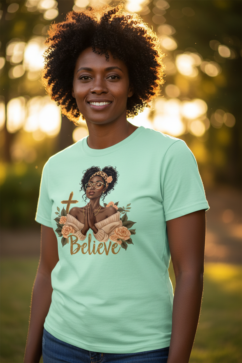Believe Ladies Relaxed Fit Tee