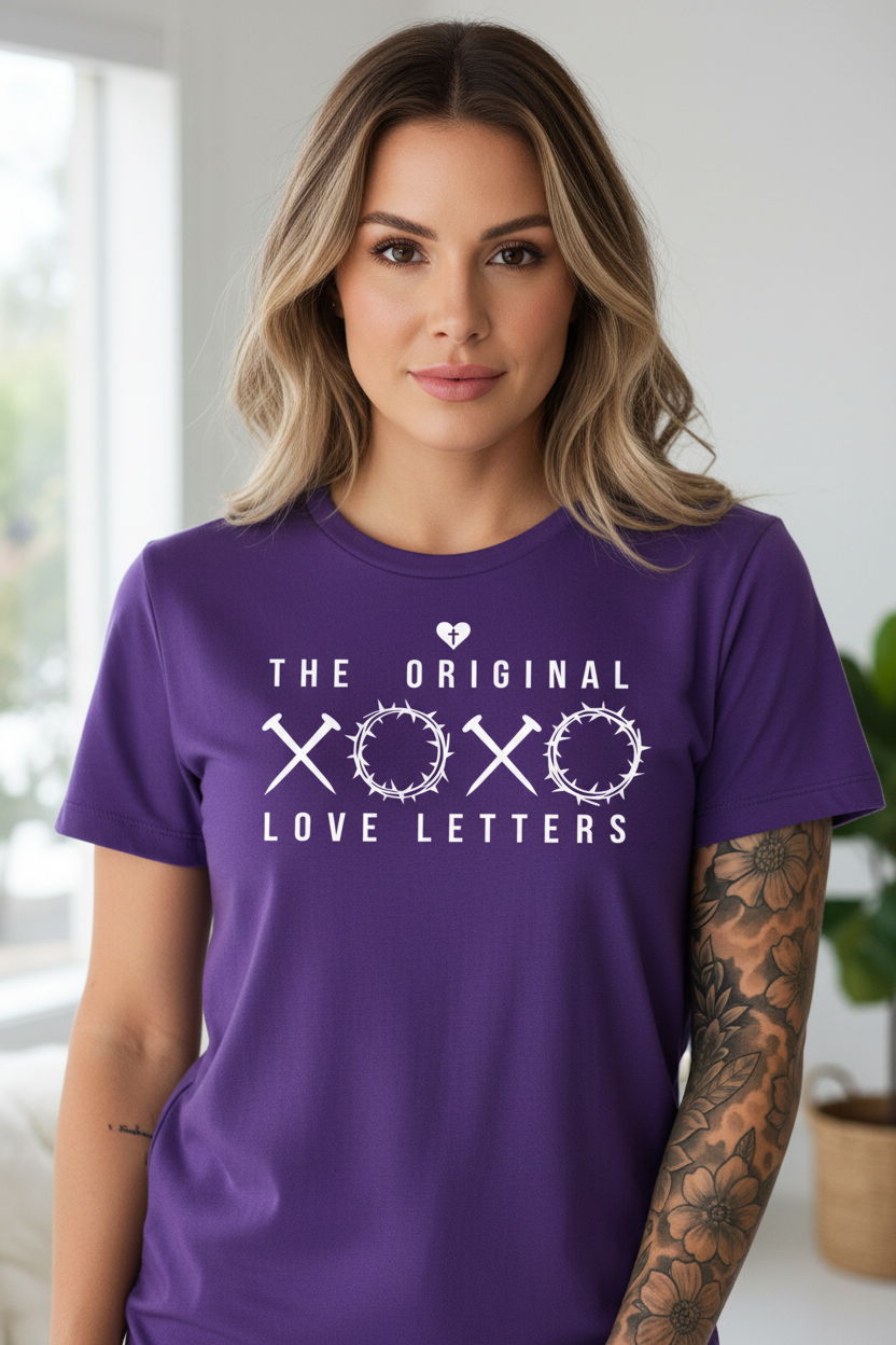 Original XOXO Love Letters - Ladies Relaxed Jersey Short-Sleeve Christian T-Shirt