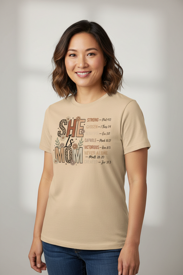 She Is Strong T-shirt Jersey Short-Sleeve