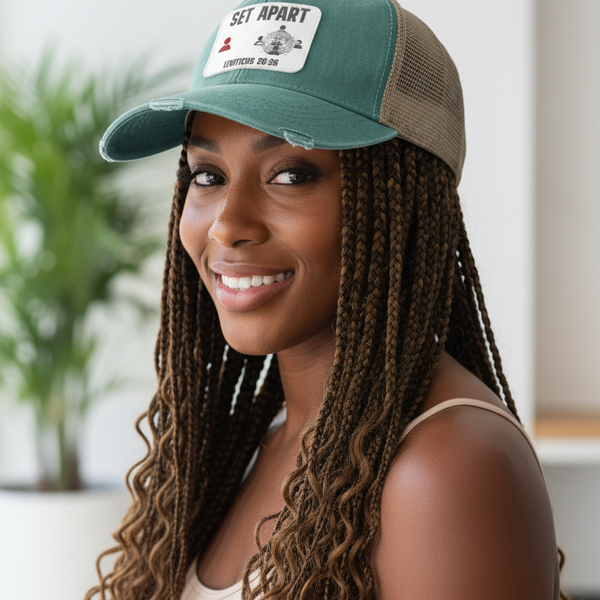 Set Apart Distress Trucker Hat