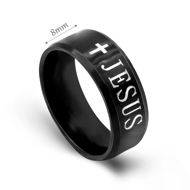Black Titanium Steel Ring