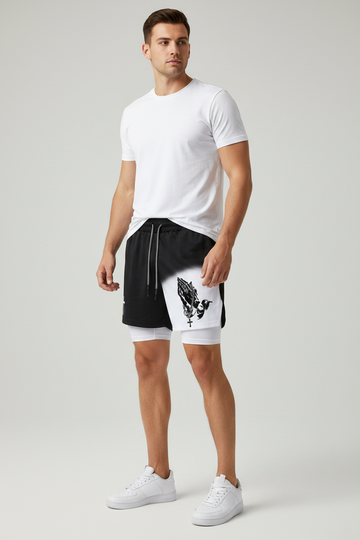 Praying Hands Athletic Shorts