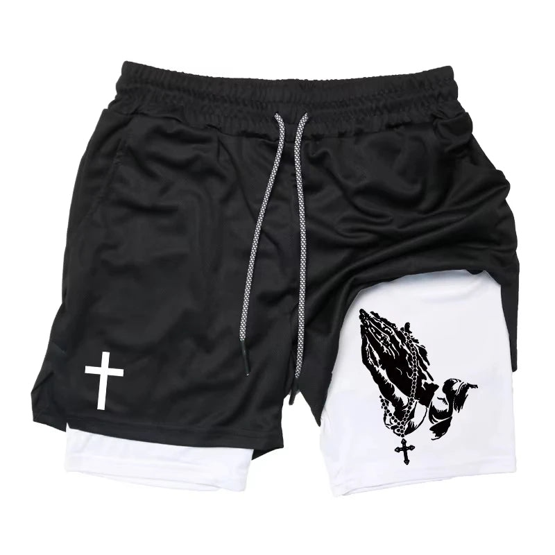 Praying Hands Athletic Shorts