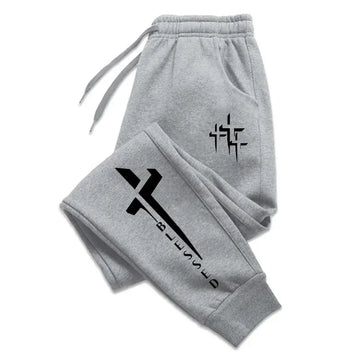 Blessed Cross Print Men's Sweatpants All Season Daily Casual Sports Fashion Jogging Pants Home Outdoor Comfort Soft Trousers