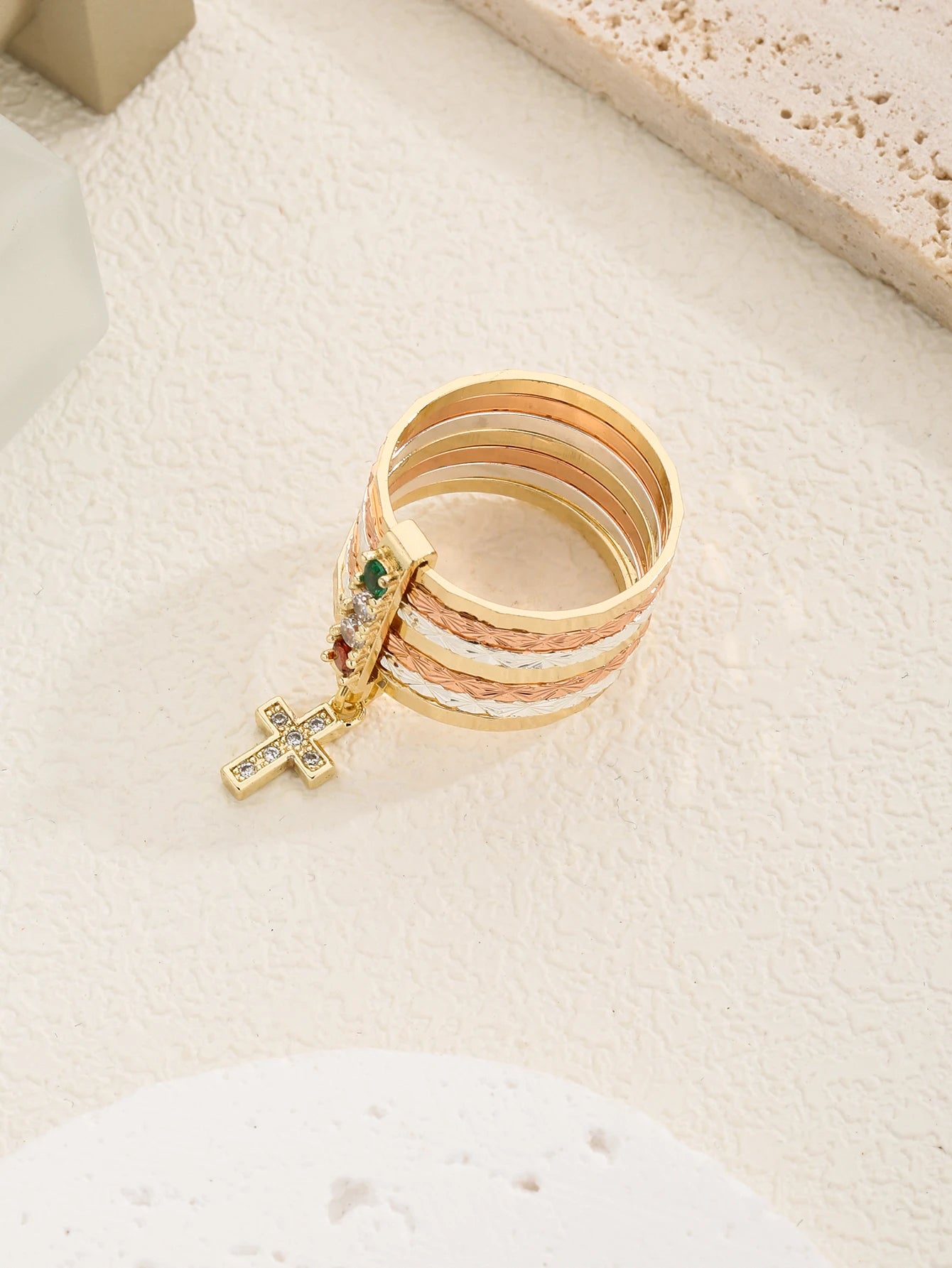 Cross Fashion Jewelry Charm Ring