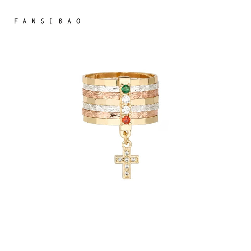 Cross Fashion Jewelry Charm Ring