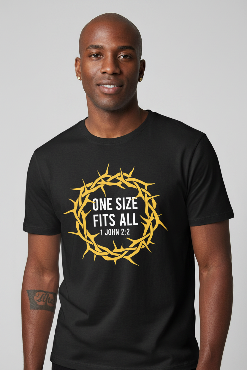 One Size Fits All Bible Christian Faith Jesus Christ T-Shirt