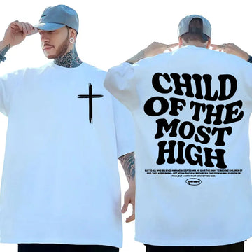 Aesthetic Christian Bible Verse T Shirt for Men Christians Apparel Brown Jesus T-shirts Unisex Harajuku Fashion Oversized Tshirt