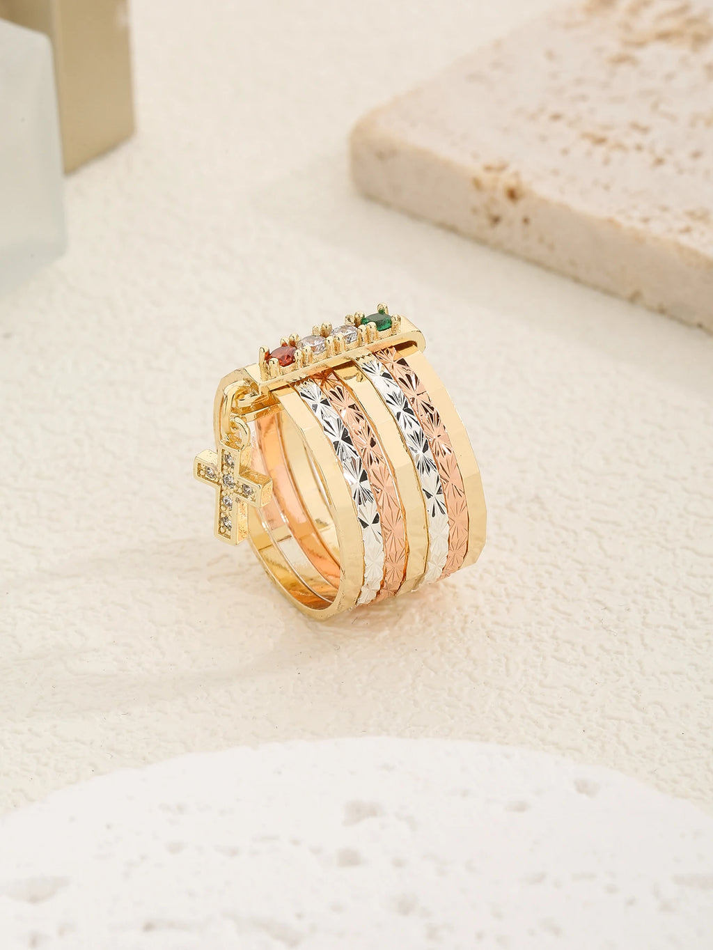 Cross Fashion Jewelry Charm Ring