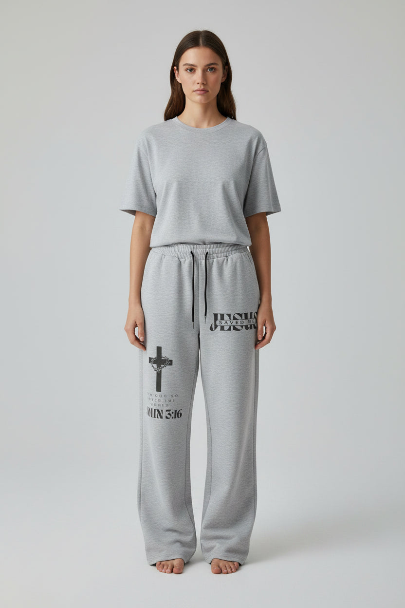 Jesus Bible Print -Sweatpants