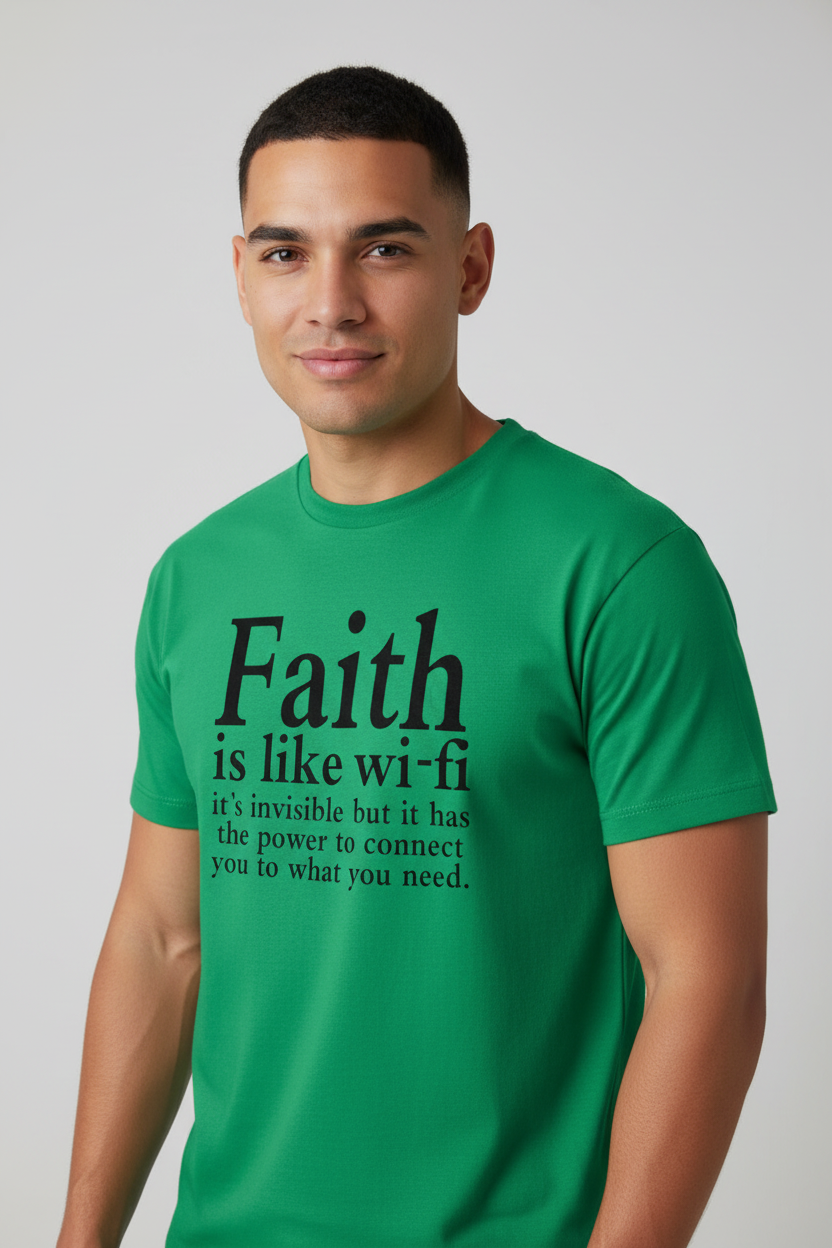 Faith Is Like Wifi Funny Christian T-shirt
