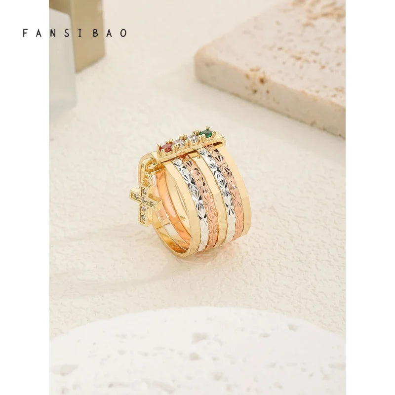 Cross Fashion Jewelry Charm Ring
