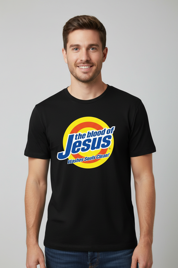 The Blood of Jesus Cleans the Soul Funny Christian T-shirt