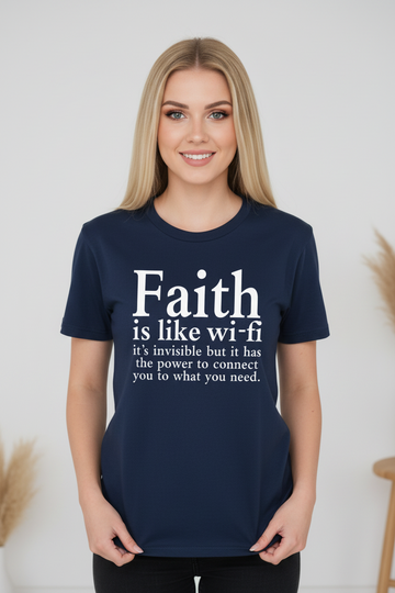 Faith Is Like Wifi Funny Christian T-shirt