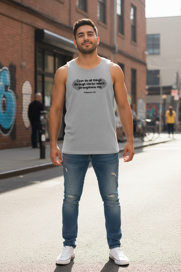 I Can Do All Things Phil 4:15 Men's Crewneck Tank Top