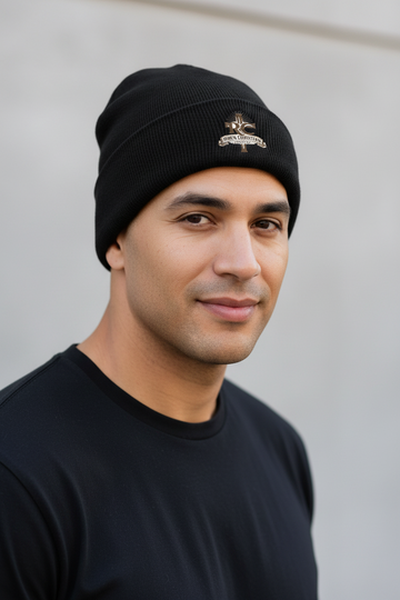 Risen Christian Embroidered Beanie